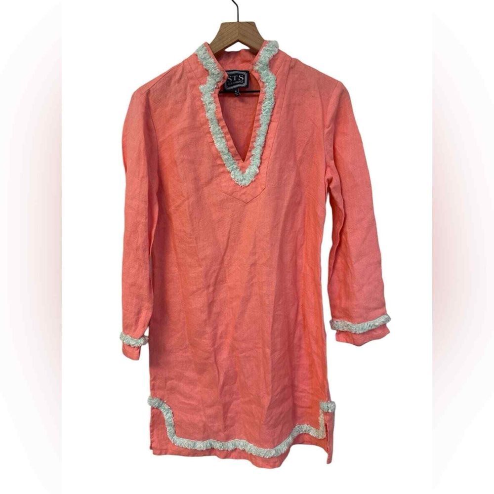 Sail to Sable linen shift dress Sz S